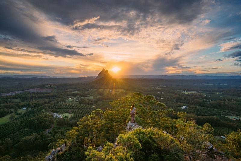 Glass House Mountains, Sunshine Coast, QLD © Tourism and Events Queensland Glass House Mountains, Sunshine Coast, QLD © Tourism and Events Queensland