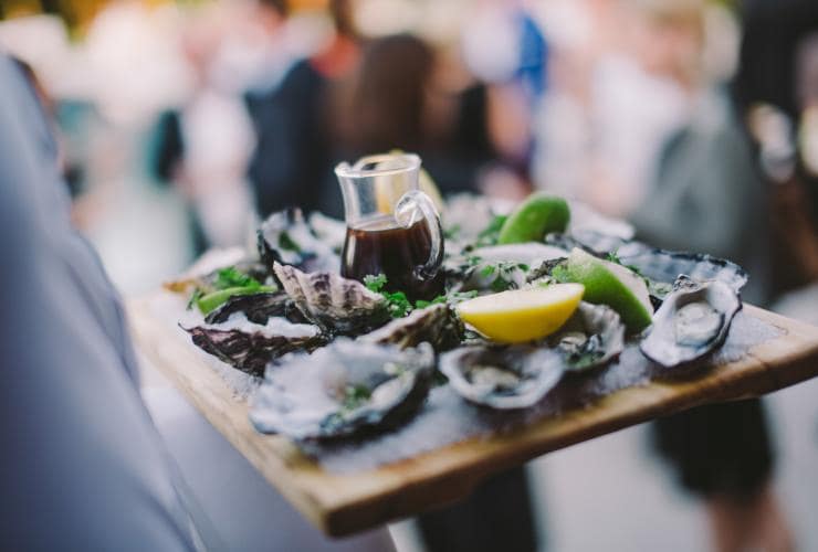Oyster dish at qualia, Hamilton Island, QLD © Tourism Australia