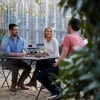  Friends having brunch at Three Blue Ducks, Rosebery New South Wales © Destination NSW