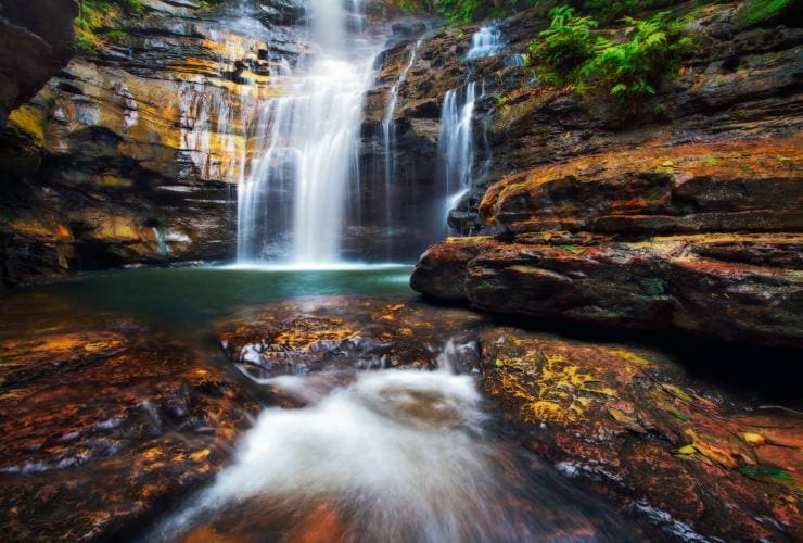 ニュー・サウス・ウェールズ州、ブルー・マウンテンズ国立公園、エンプレス・フォールズ © Destination NSW